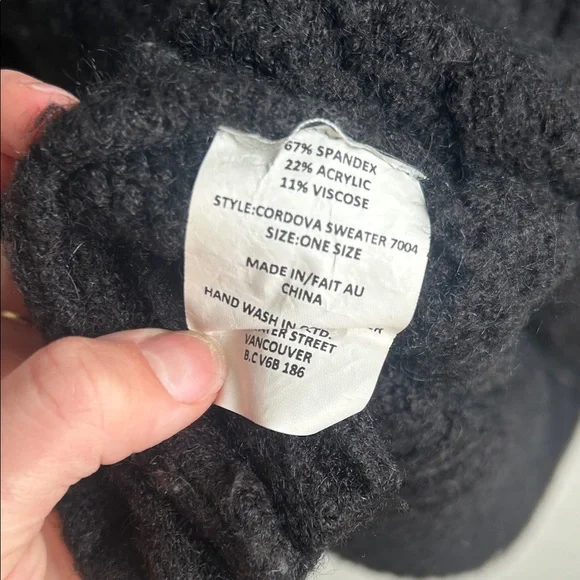 Little mountain black knit sweater one size - Picture 4 of 4